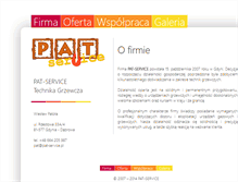 Tablet Screenshot of pat-service.pl